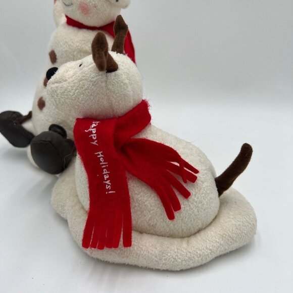 Hallmark Jingle Pals 2004 Animated Snowman Singing Barking Puppy Dog Plush - Picture 5 of 11